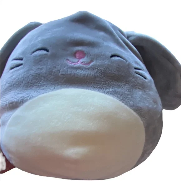 SQUISHMALLOW SMALL 8” bunny Kelly Toy Blake Grey Bunny Rabbit Easter plu… - Picture 2 of 5